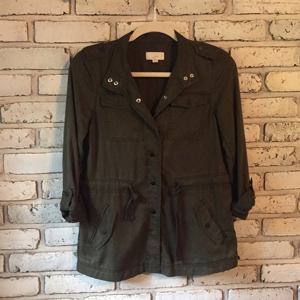 Ann Taylor Loft Military Parka Anorak Jacket